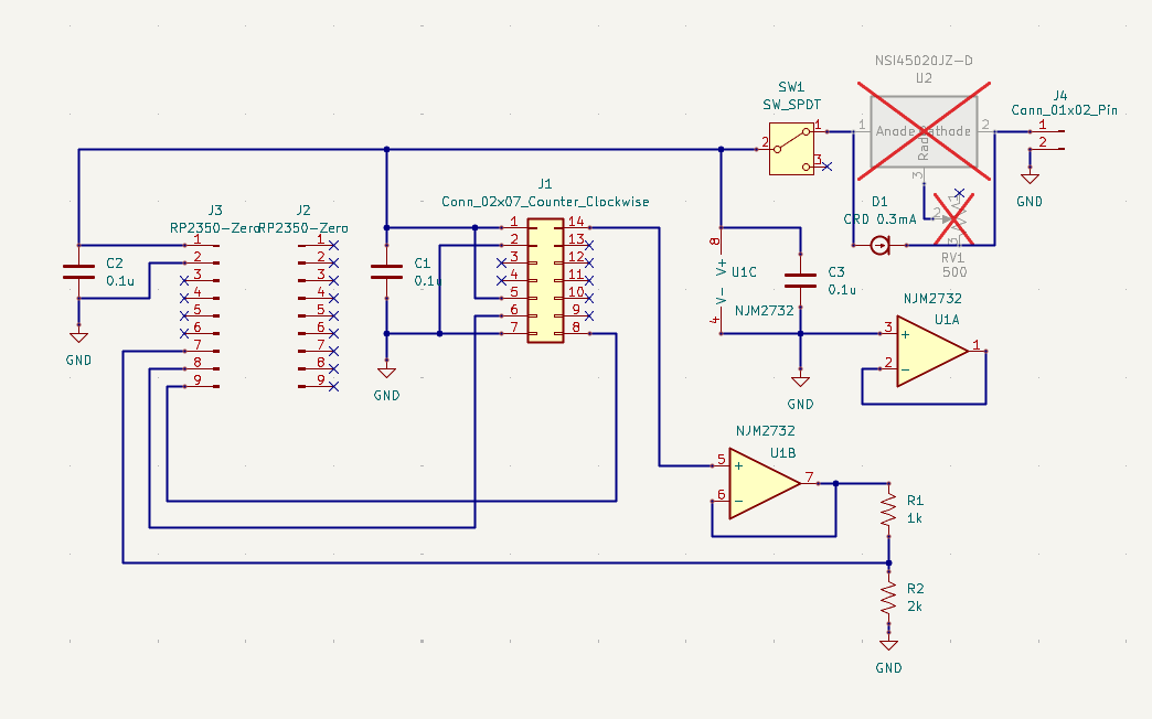 EduSpectro4Xの回路